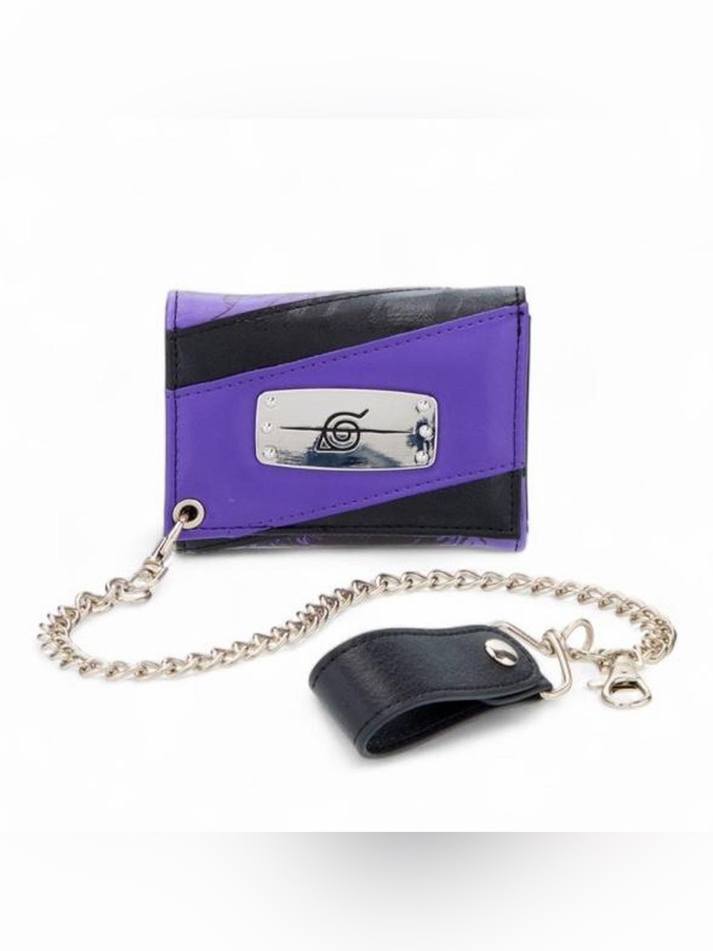 Naruto Shippuden Leaf Village Headband Trifold Chain Wallet BNWT